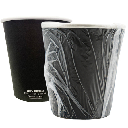 Alliant Coffee Soltuions Black Individually Wrapped Hot Cups, 10 oz, PK1000 2610901